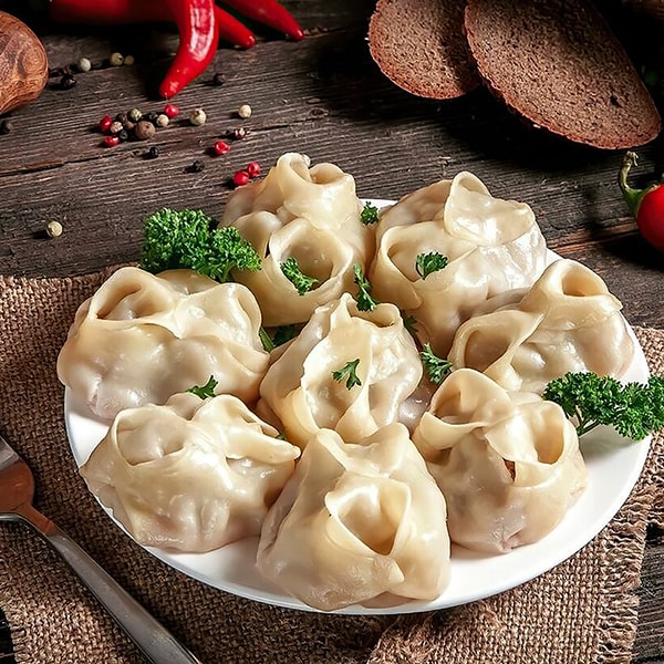 Манты с тыквой